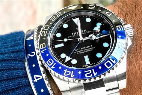 rolex batman prezzo di listino|rolex batman gmt.